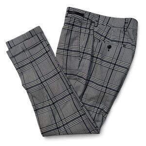 Scotch & Soda Black & Blue Plaid Blake Pleated Pants